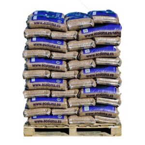 Palet de 77 sacos de hueso de aceituna